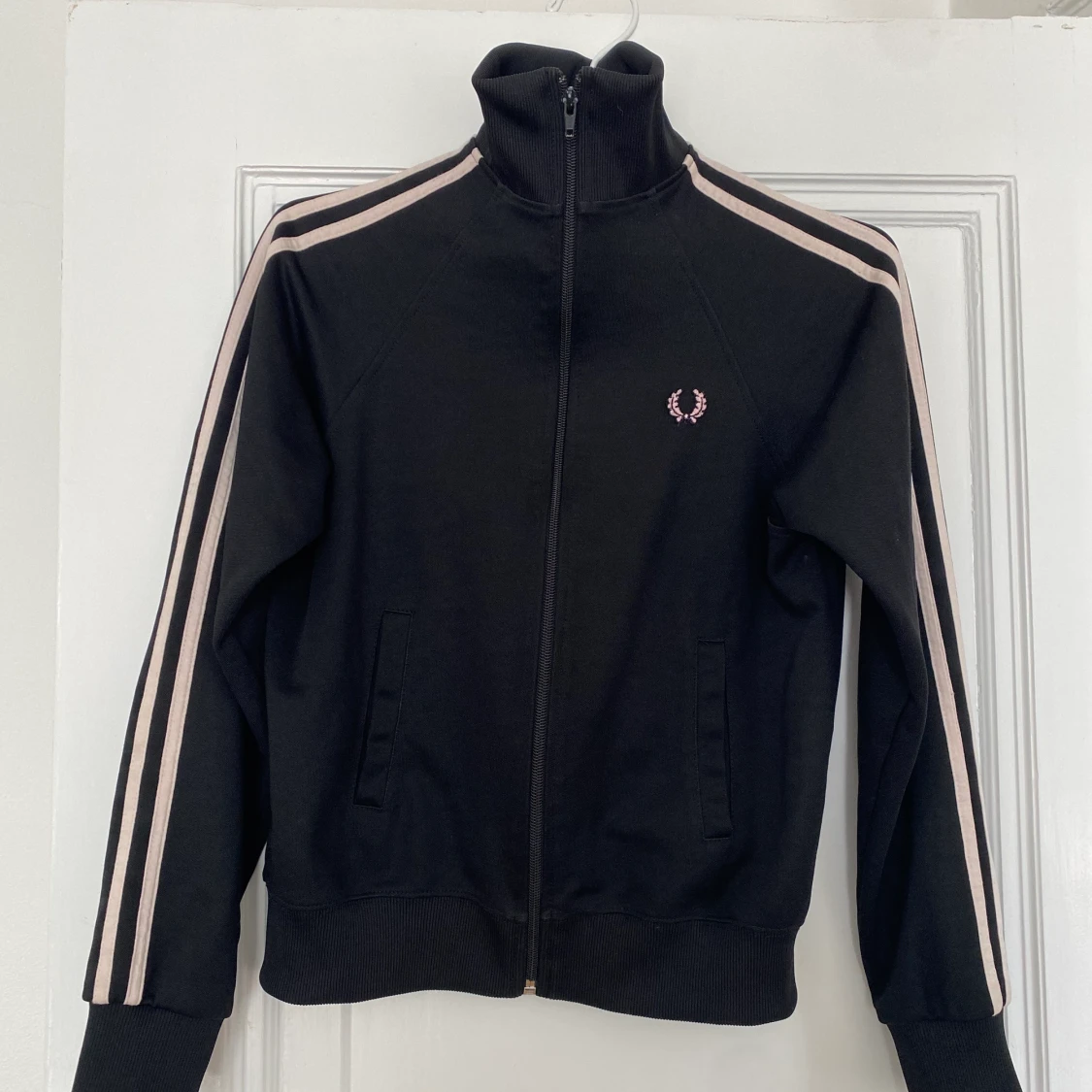 Fred Perry zip up tröja/sweatshirt - 90