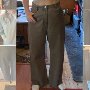 Baggy jeans bruna - Baggy bruna jeans från Bershka o storlek 38. Inga fläckar eller skador, aldrig använda.