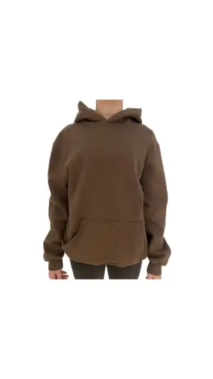 Brun hoodie från h&m