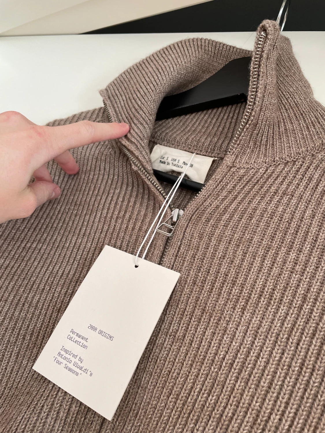 ZARA Orgins Zip träja - 90