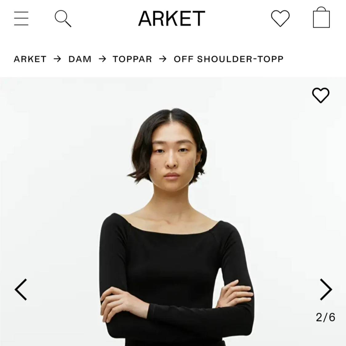 Off shoulder topp - 90