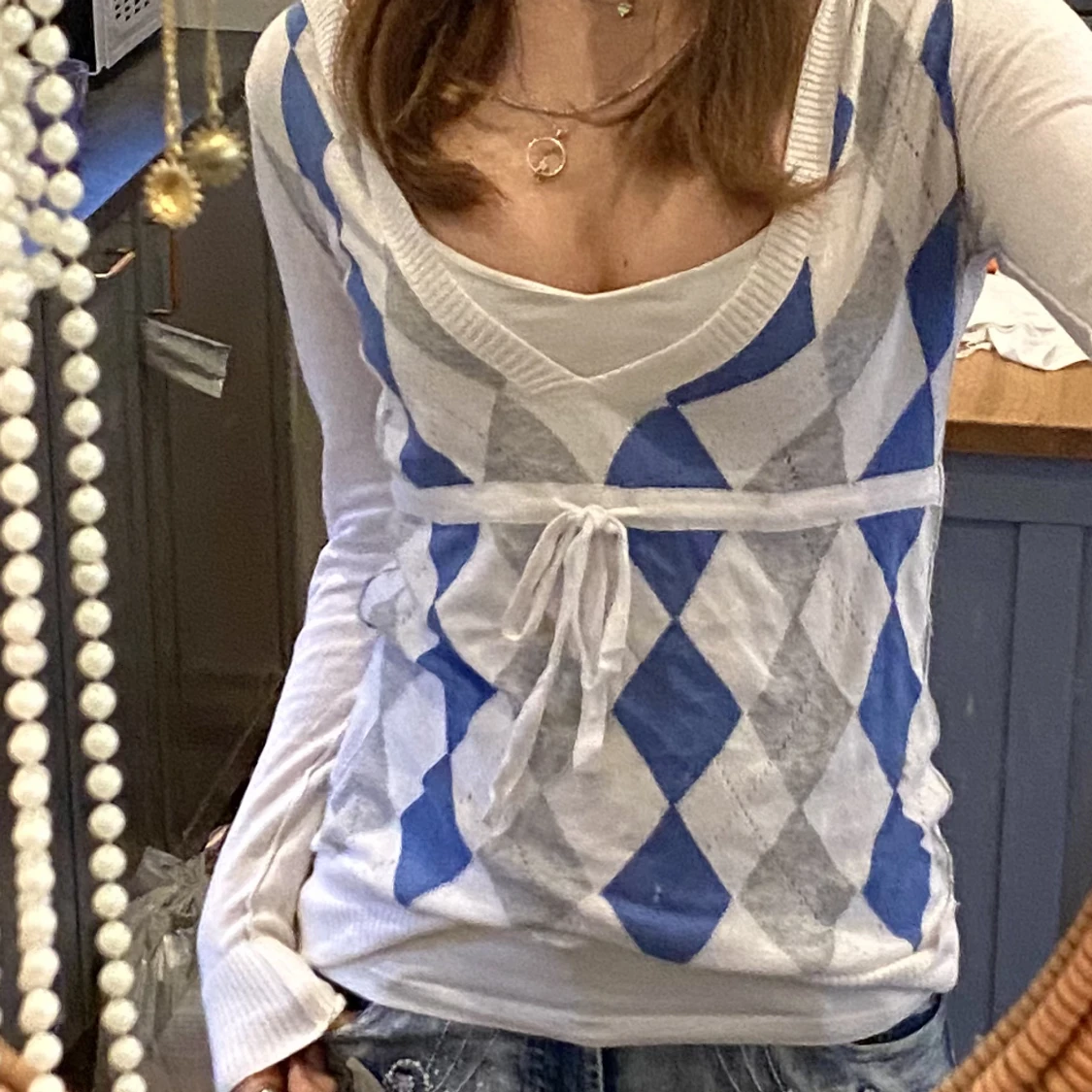 Y2k stickad tröja  - 91