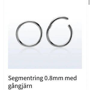 Oöppnad näsring 6mm - OBS: frakten kostar 13kr, inte 29kr!!! Oöppnad, plomberad näsring med tjockleken 0,8mm och diametern 6mm. Från Piercingkungen, nypris 50kr. Materialet är kirurgiskt stål 🖤