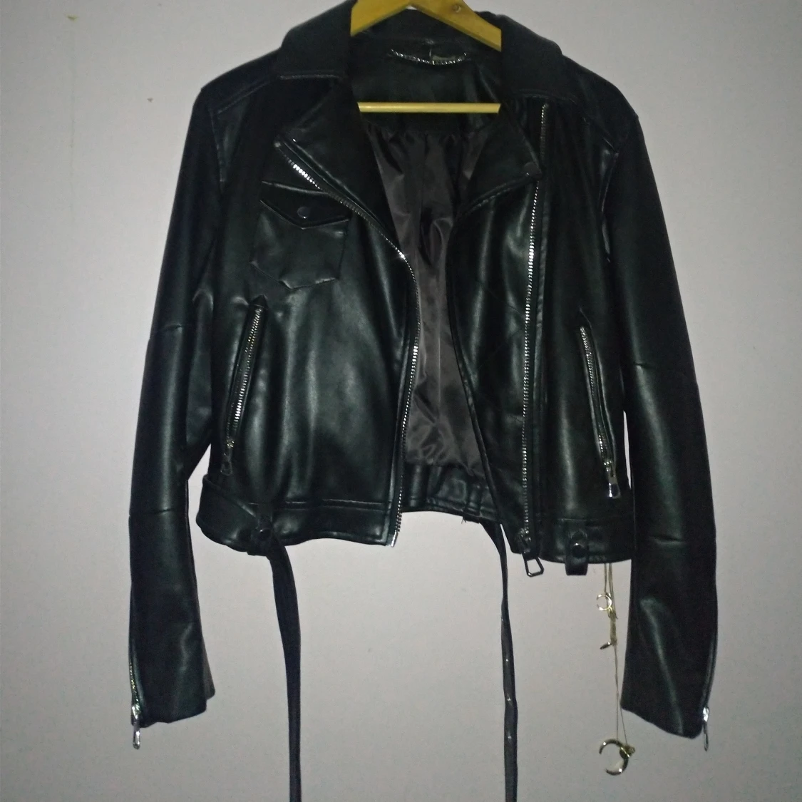 Black leather jacket  - 91