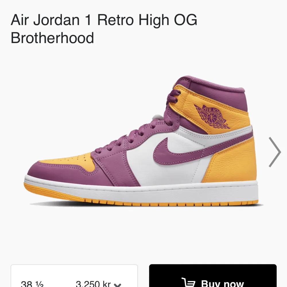 Air Jordan 1 Retro High OG Brotherhood. Använda Max 5 gånger . Skor.