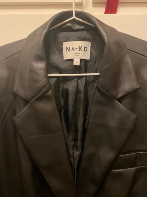 Oversize pu läderjacka - Pu oversize läderjacka