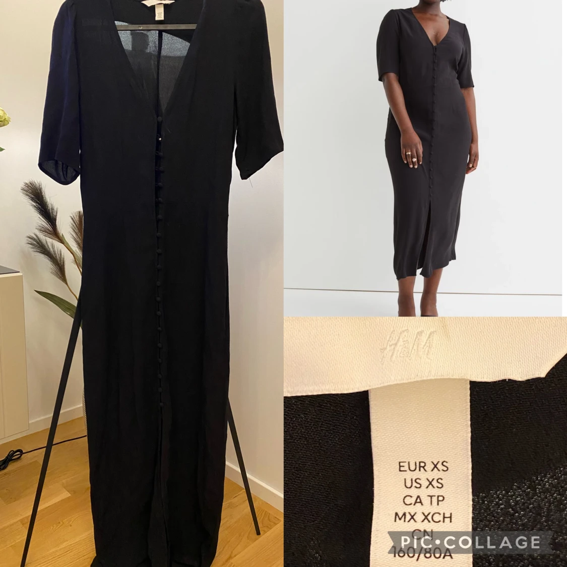 Klänning med knappar