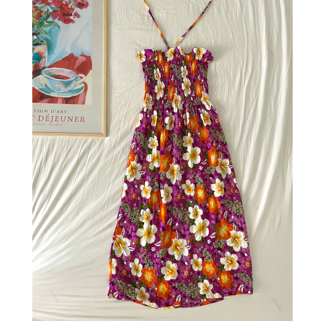 Halterneck midi klänning - 90