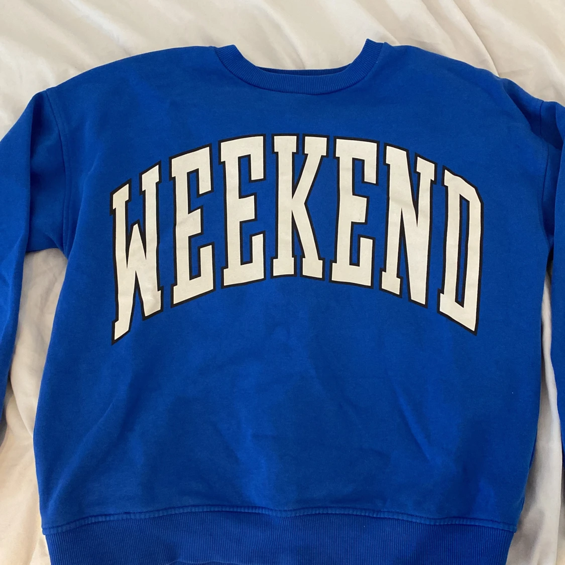 Blå mysig tjocktröja 💙