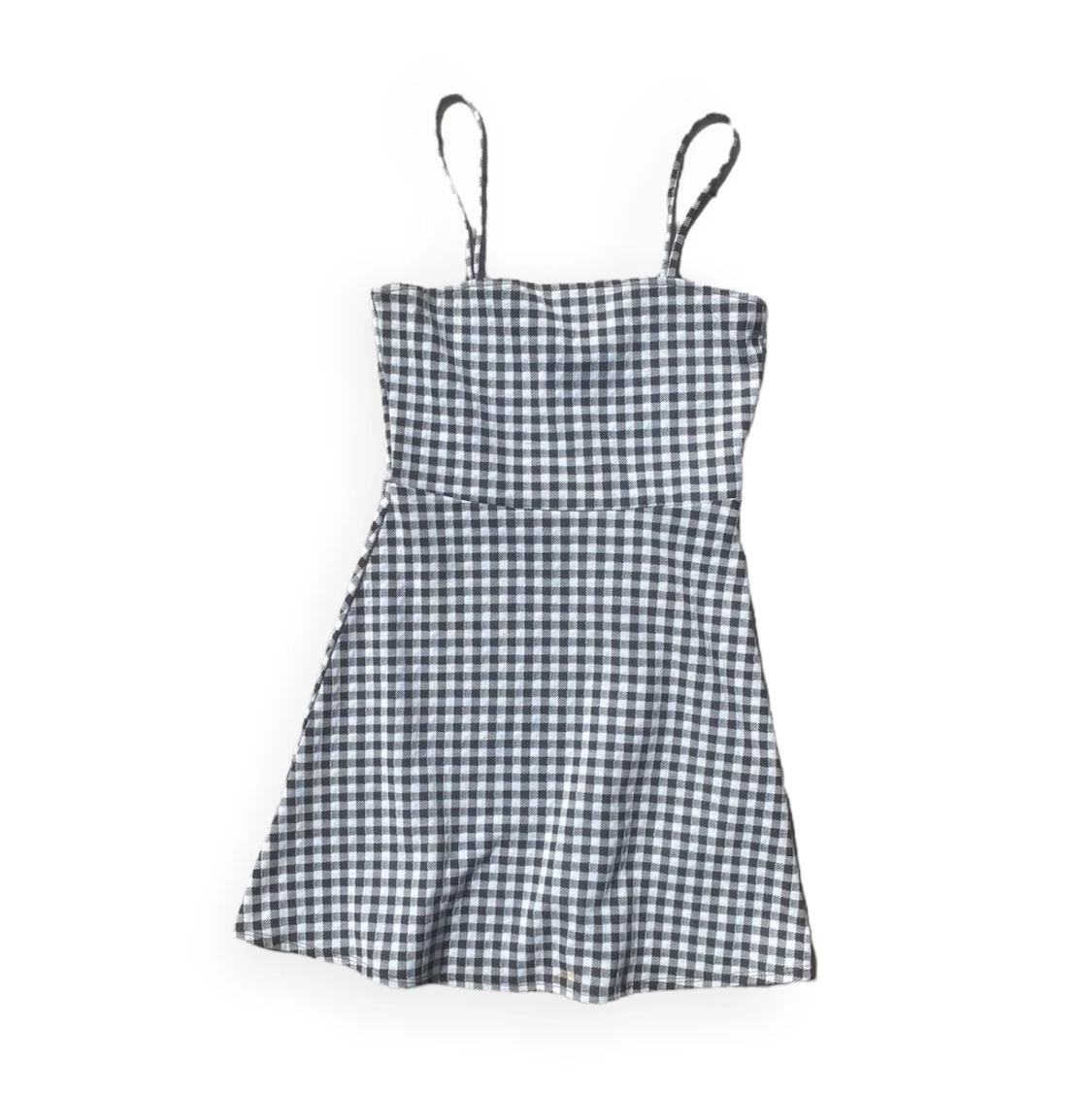 Ginghamrutig miniklänning - 90