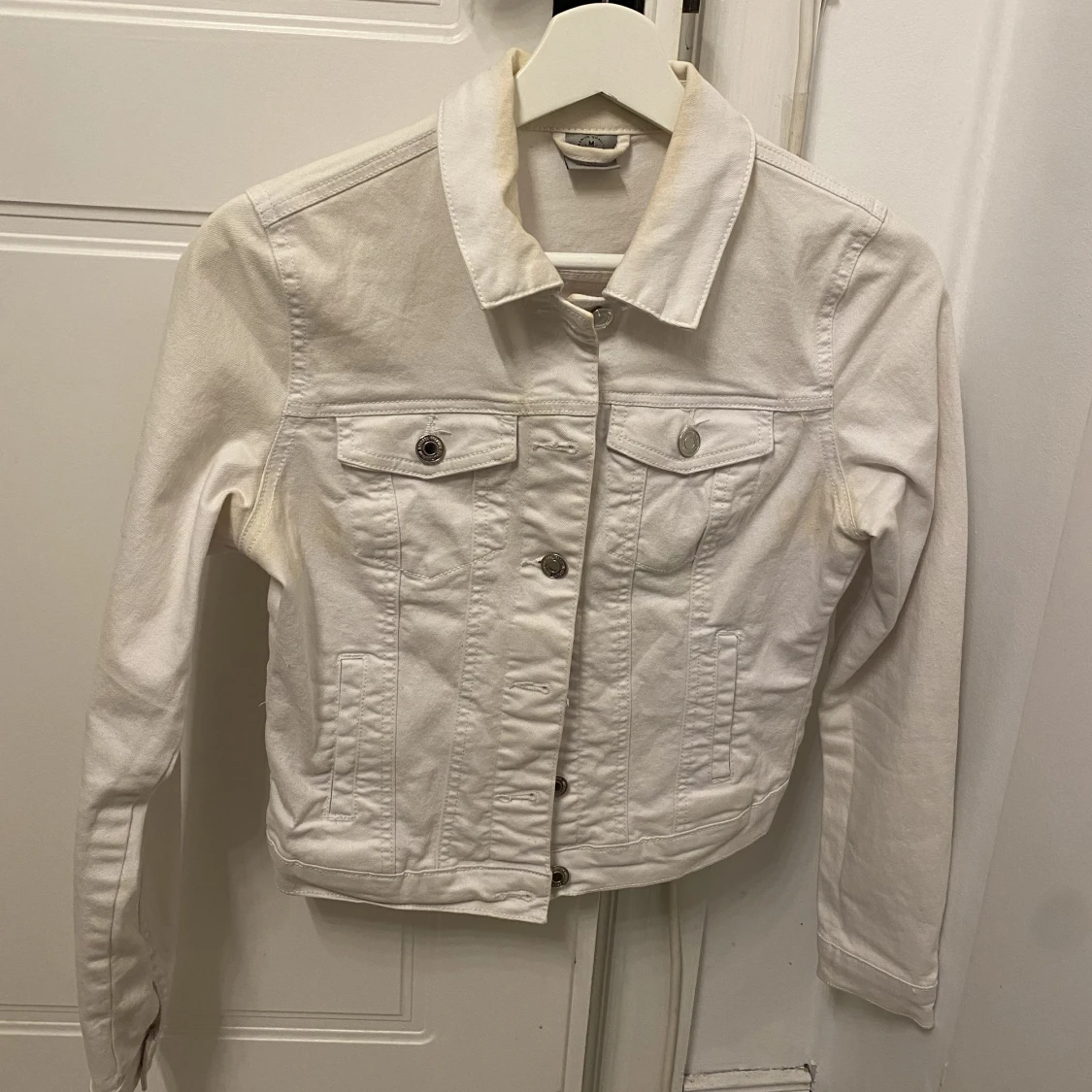 Vit jeansjacka