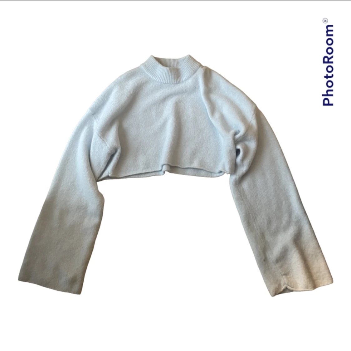 Croppad stickad topp