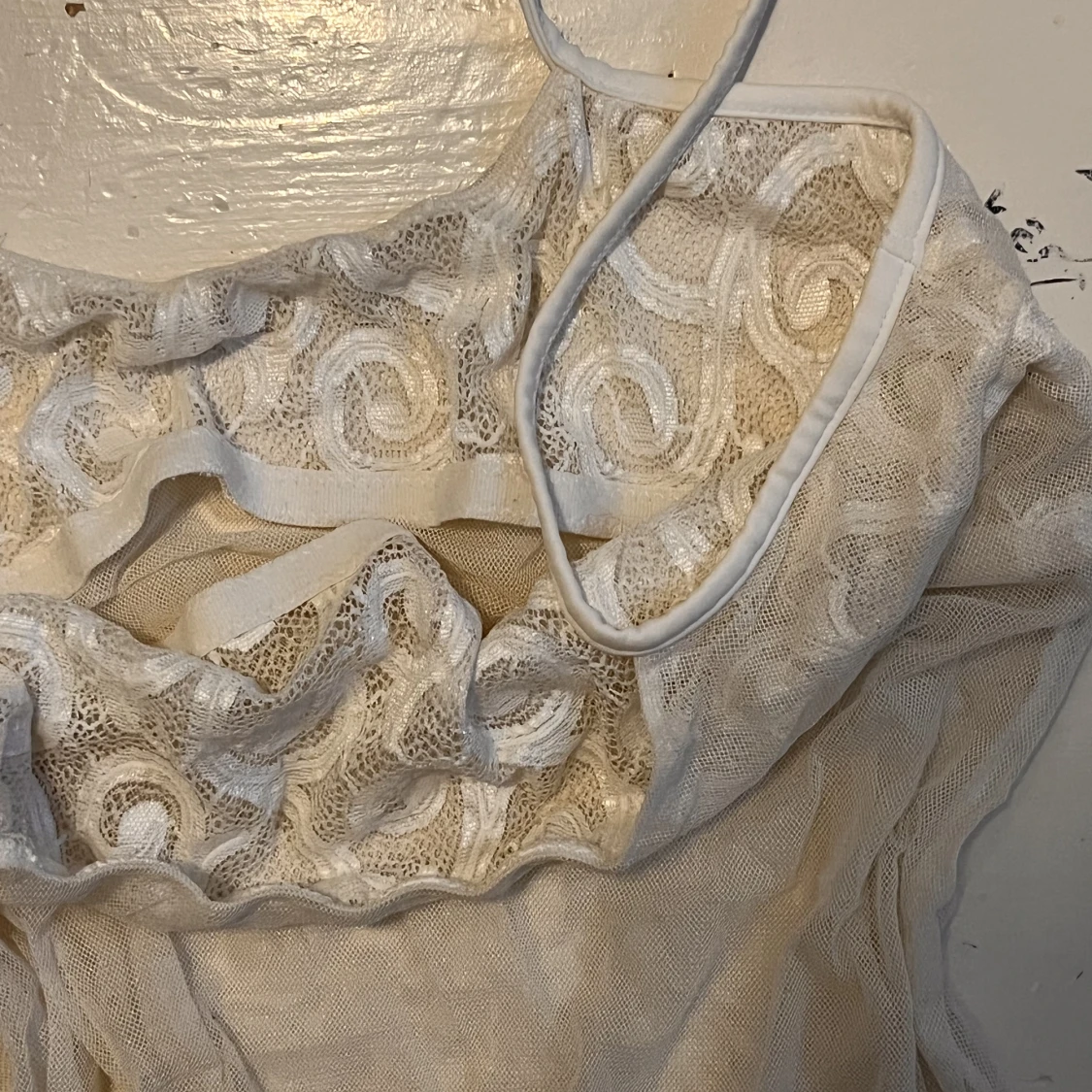 Vit meshklänning - 91