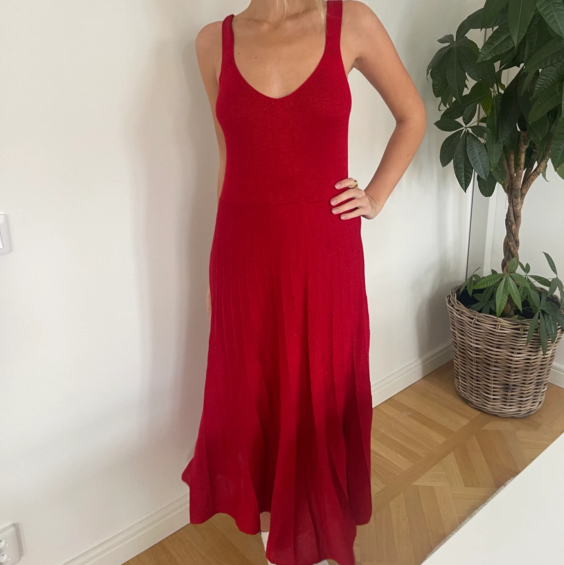 Röd klänning