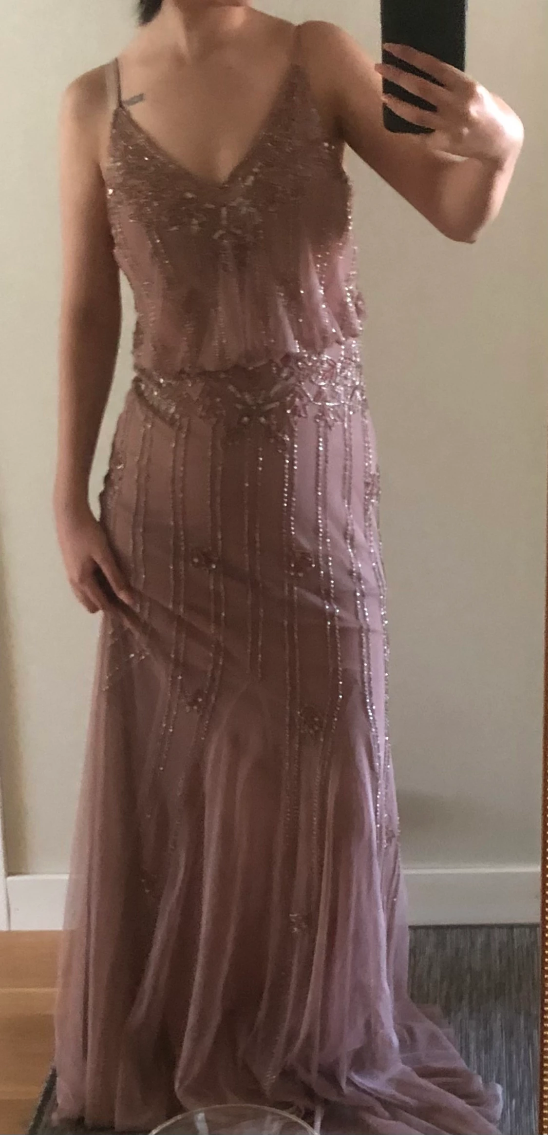 Maxiklänning med paljetter