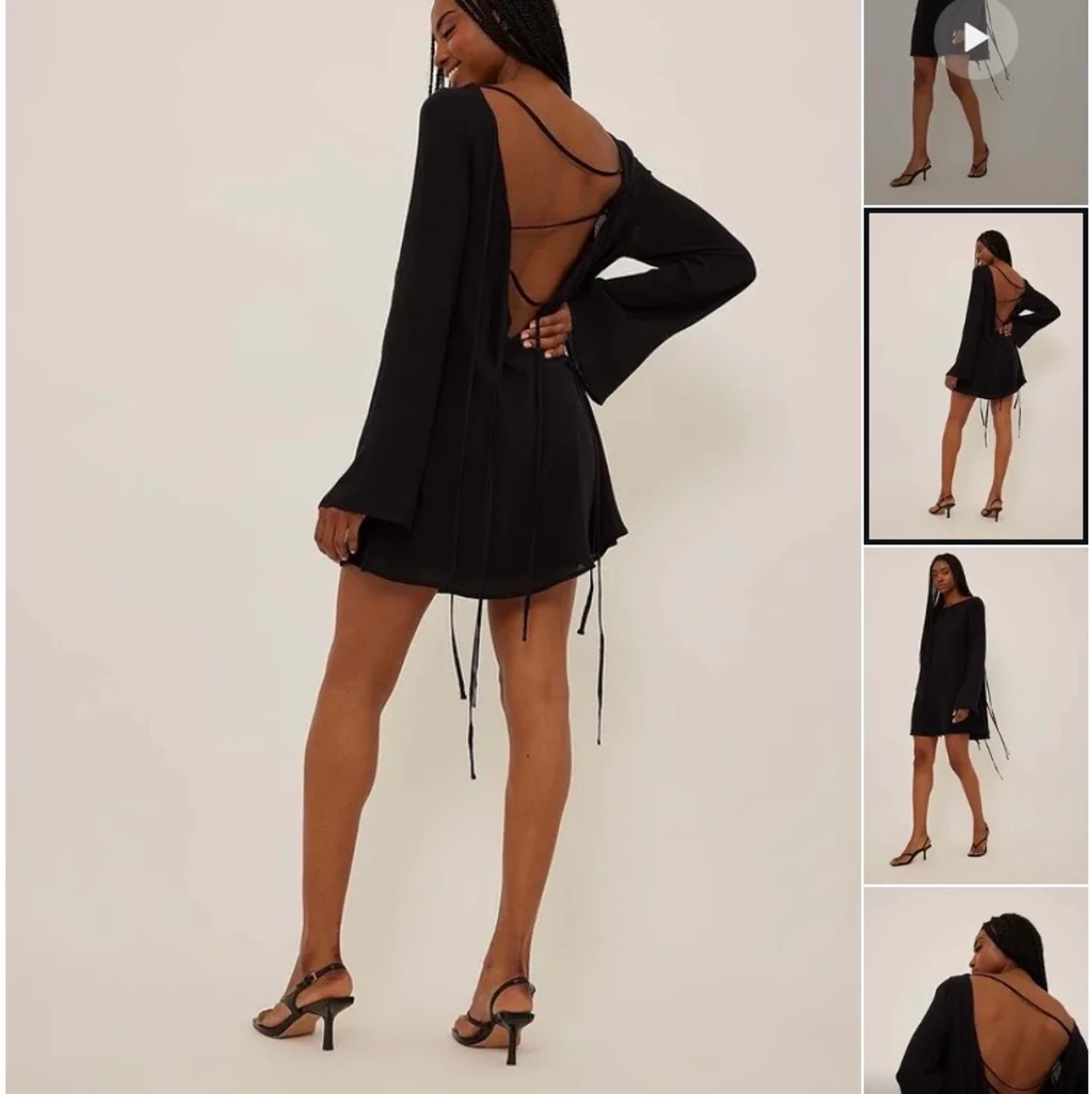 Klänning med öppen rygg  - 90