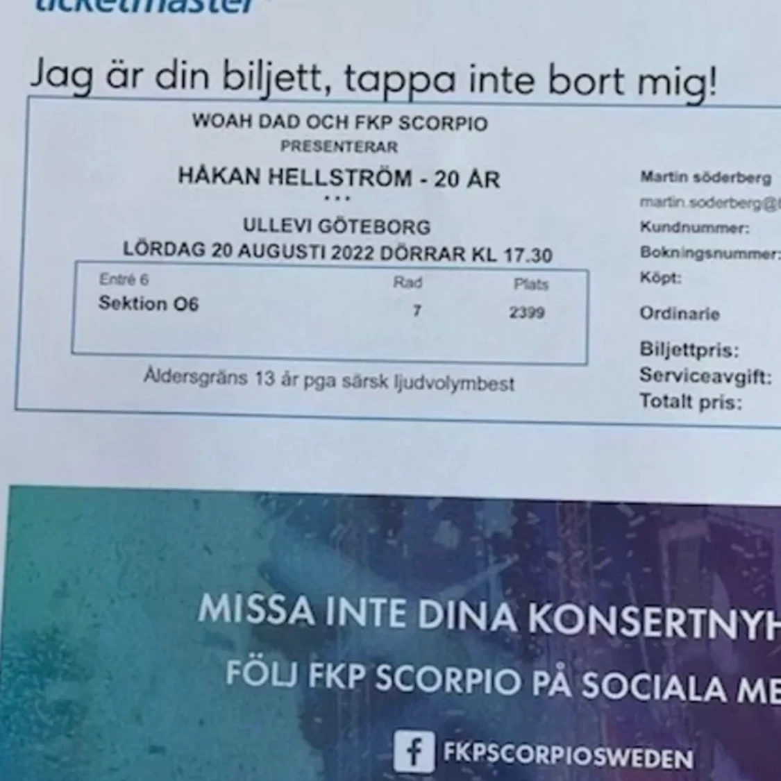 biljetter till håkan hellström ullevi 2022 - 90