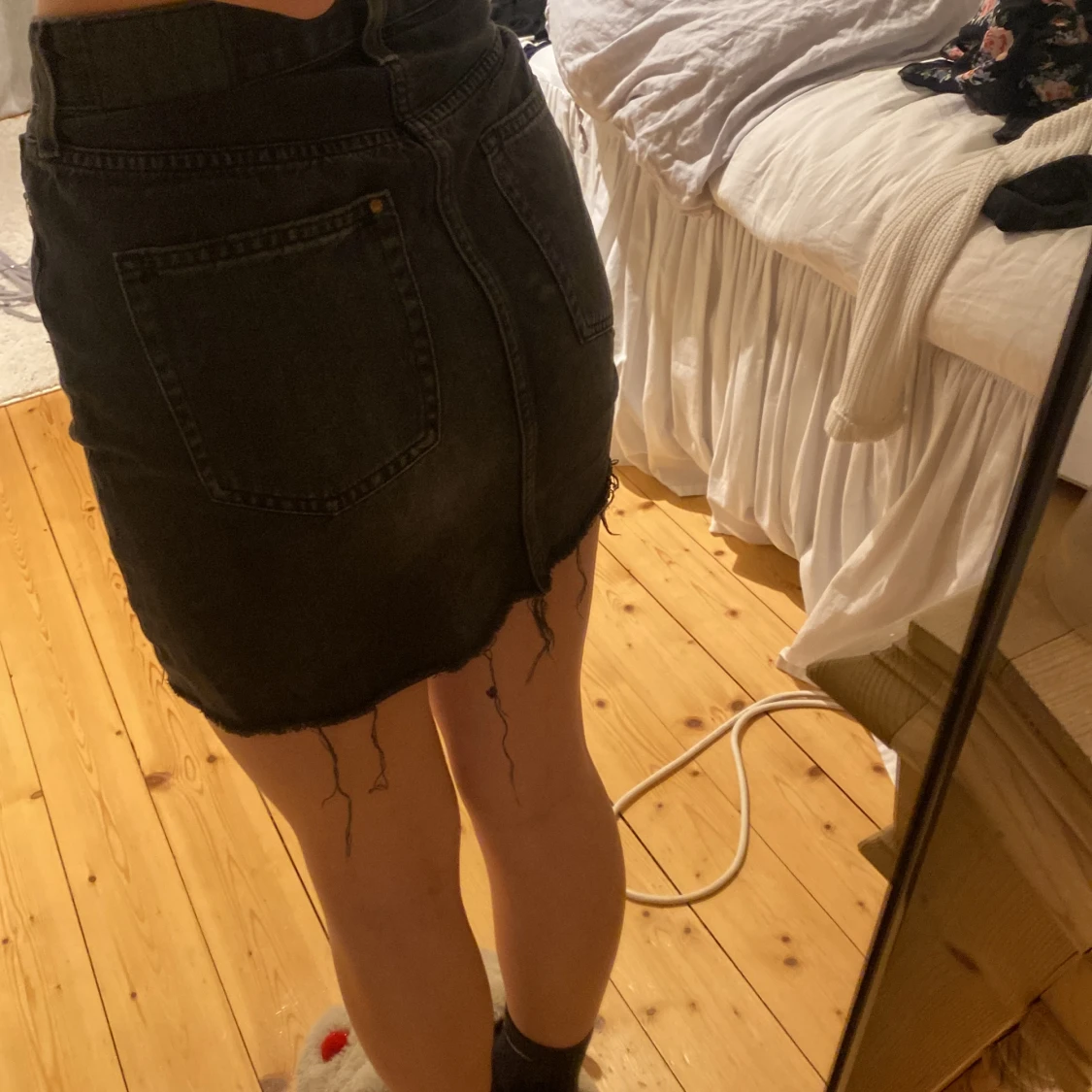 Grå jeanskjol  - 91