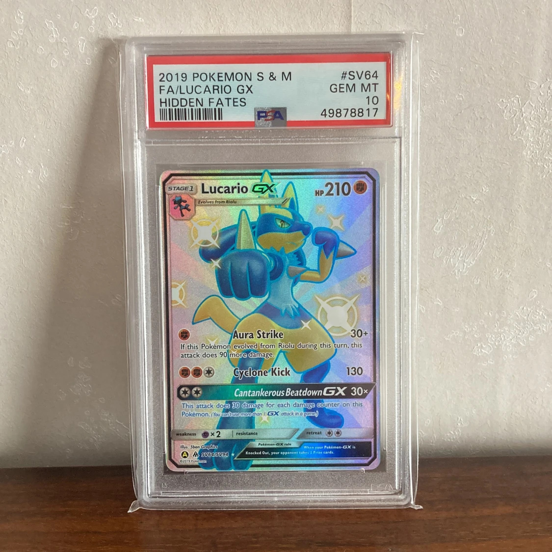 Lucario GX - Hidden Fates - Pokémon kort
