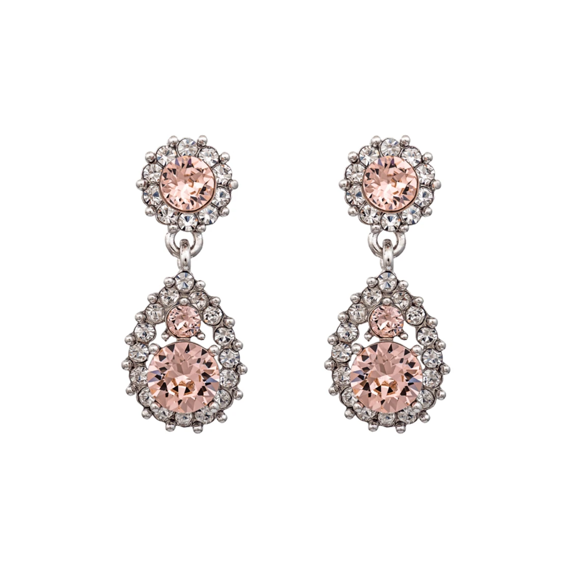 NYA Lily and rose örhängen (SOFIA SILK)