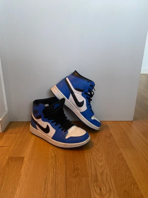 Jordan 1 - Hej! Säljer nu mina superfina Jordan 1 game royale skor. Skorna är perfekta inför våren😍  Slitna på insidan vid hälen men inget som syns på utsidan.  Skick 7-10. Fraktar spårbart. Tyvärr ingen box därav priset. Hör av dig vid frågor eller funderingar🙌🏼
