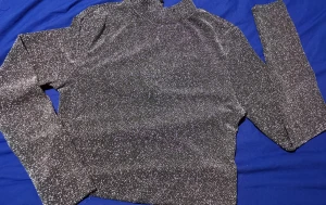 En glittrig blus  - Nya med prislappar 