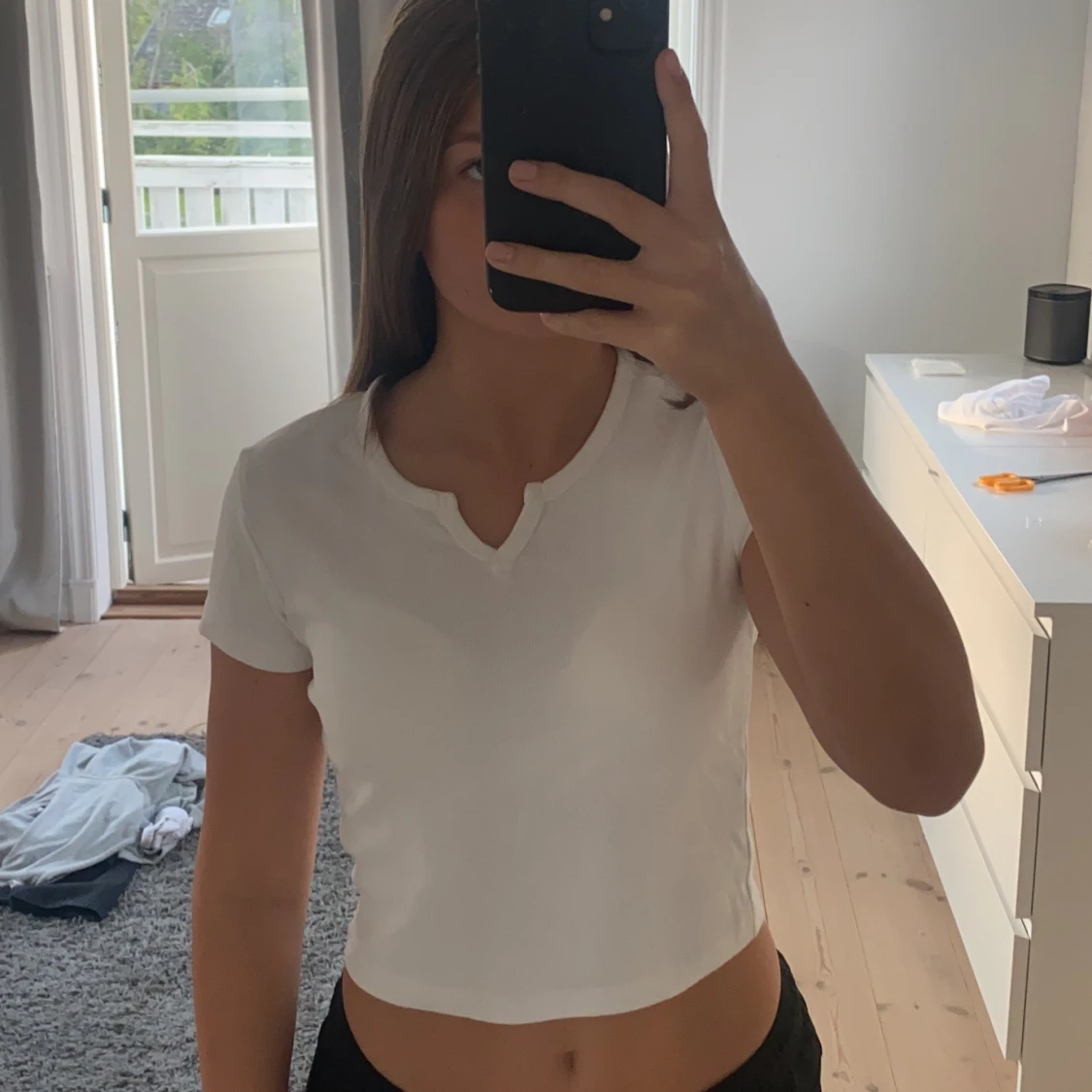 Vit T-shirt storlek xs