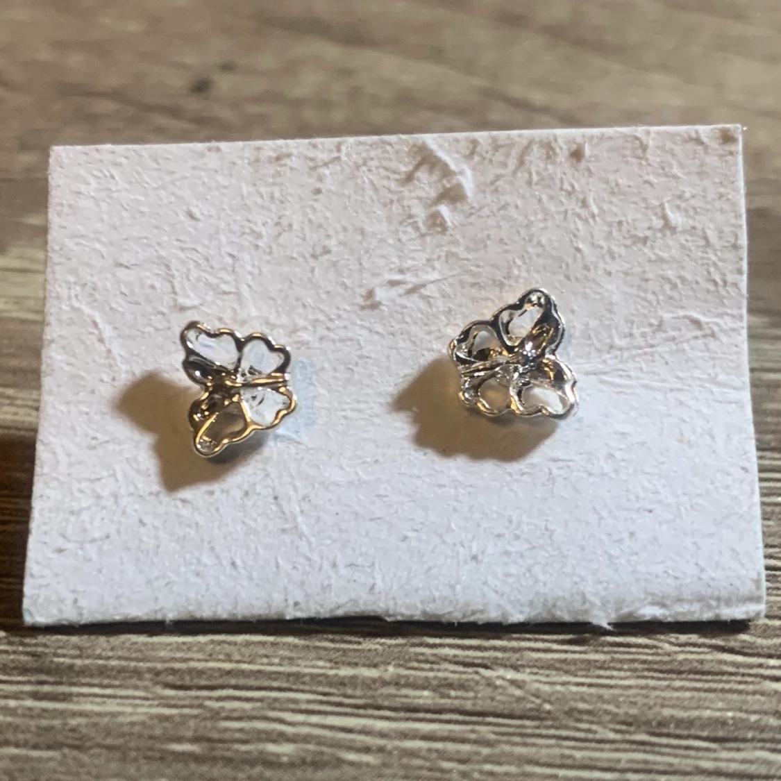 Silver öronhängen & silver hårklipp - 90