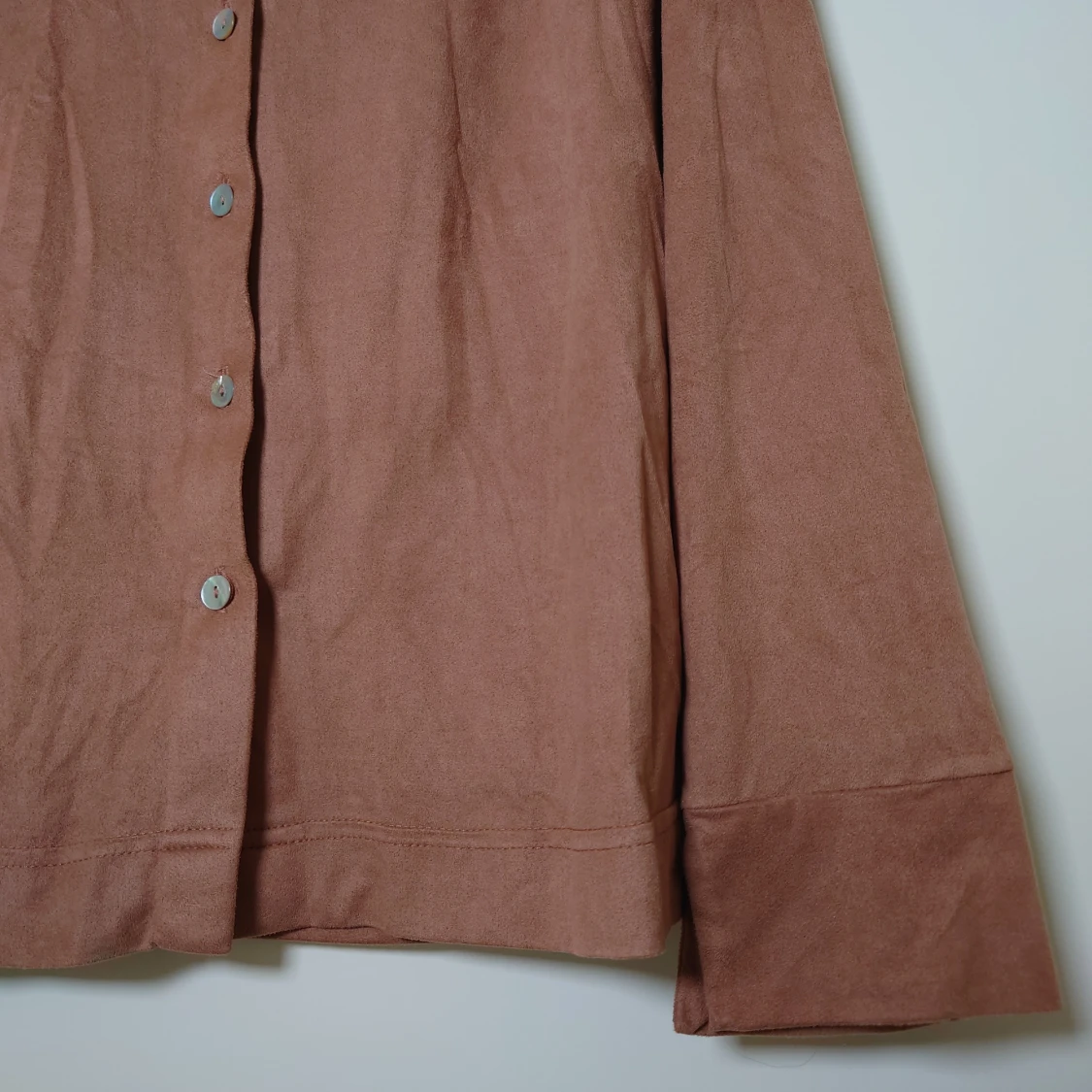 Brun skjortblus - 90