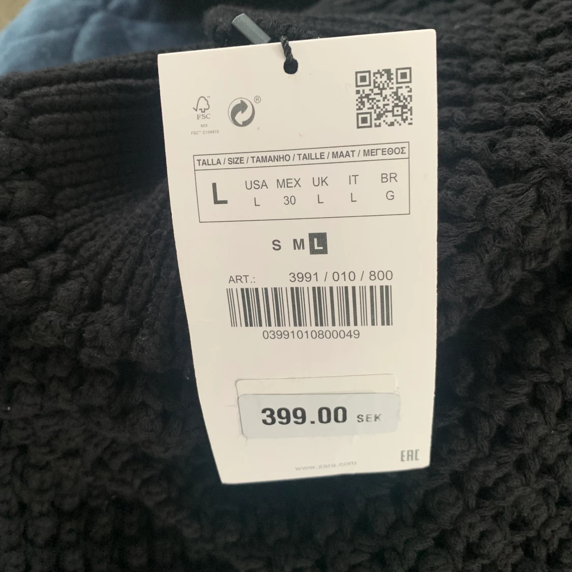 Stickad strukturtröja  - 90