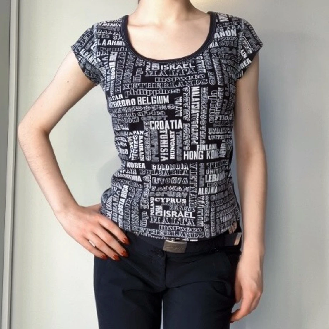 T-shirt med tryck  - 90