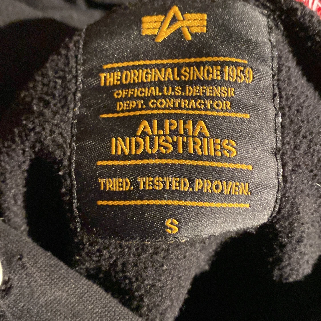 Alpha indutries hoodie i storlek small - 91