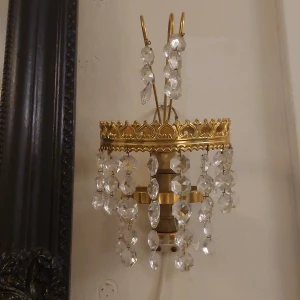 Lampetter - 2 st fina mässinglampetter med KristLlpfismor