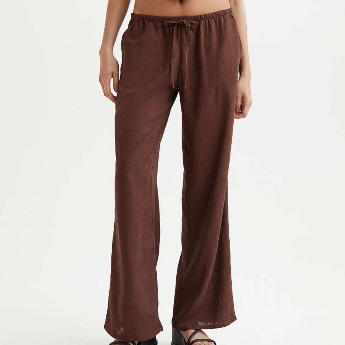 bruna linnebyxor - 90