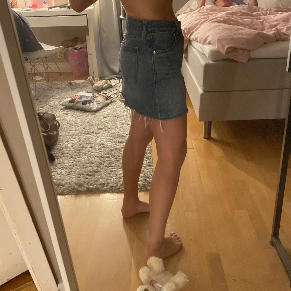 Säljer denna jeanskjol i storlek 29 från levis. Aldrig använd, säljer då den är för stor. Säljer för 300+ frakt. Hameet.