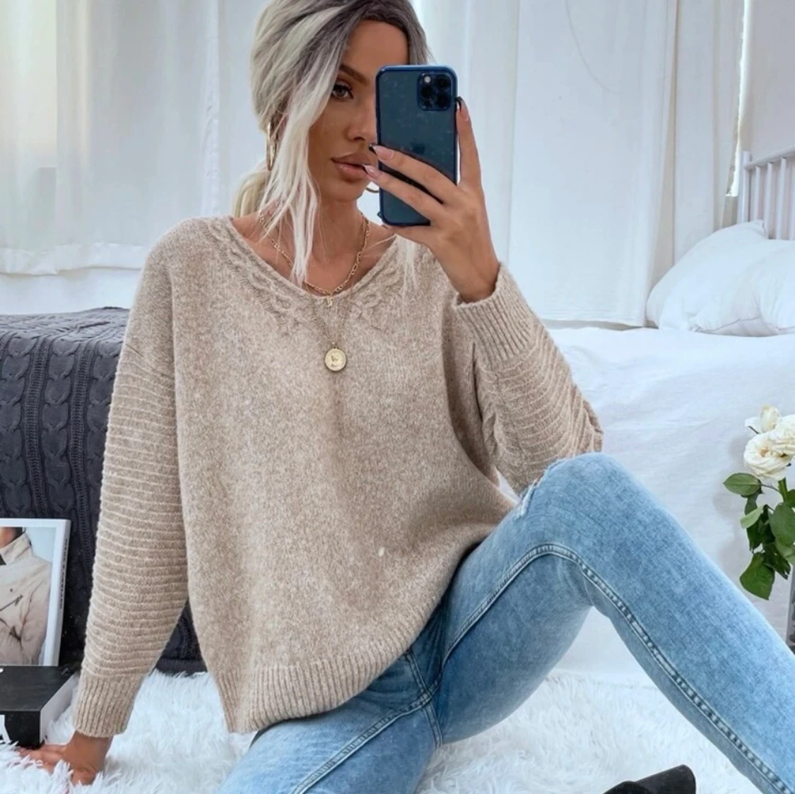 Ny Stickad tröja - 90