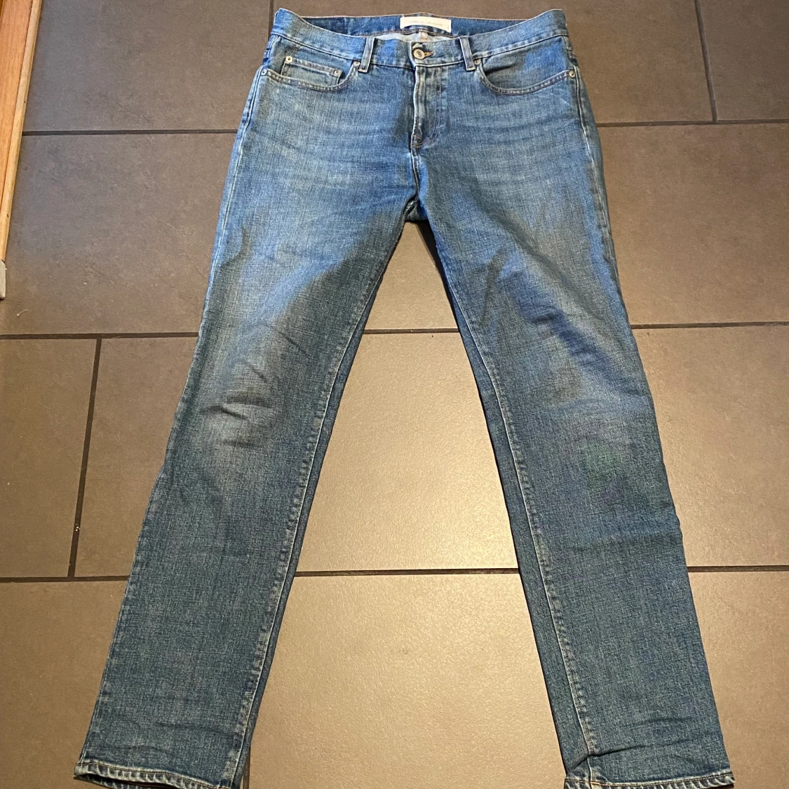 Blåa jeans