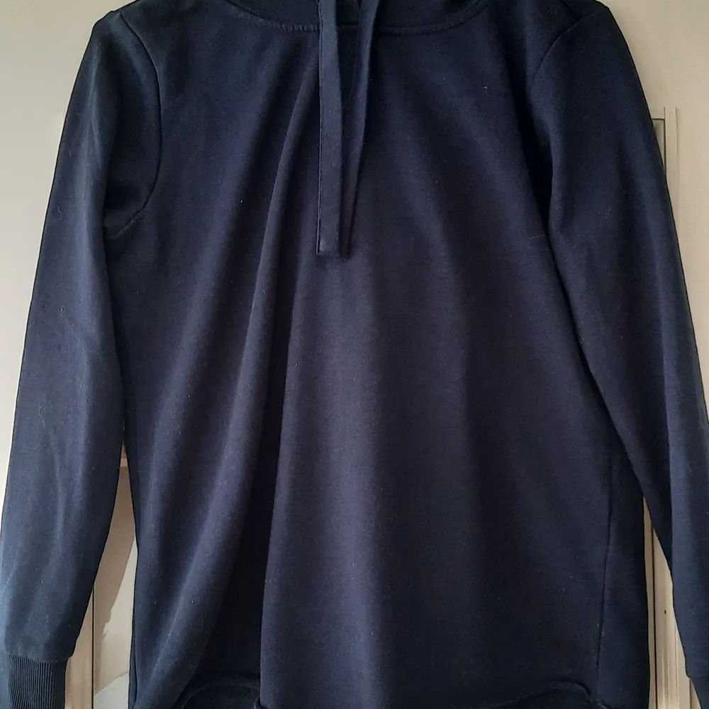 Dark blue, light sweater hoodie, perfect for summer evenings! 65% Polyester, 35% Cotton. . Hoodies.