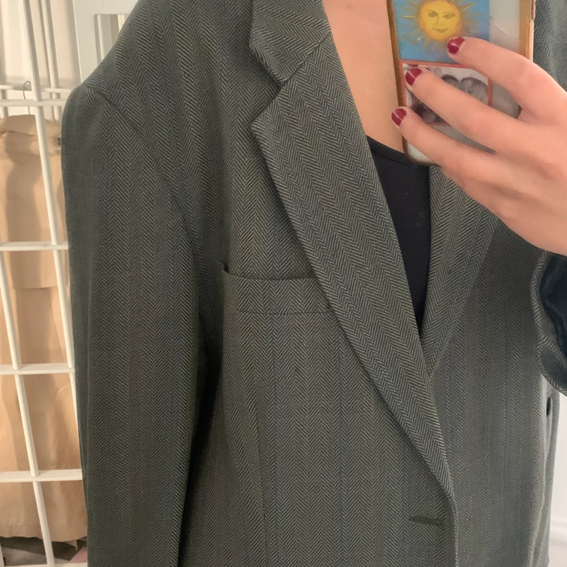 Grön/Grå kavajjacka - 91