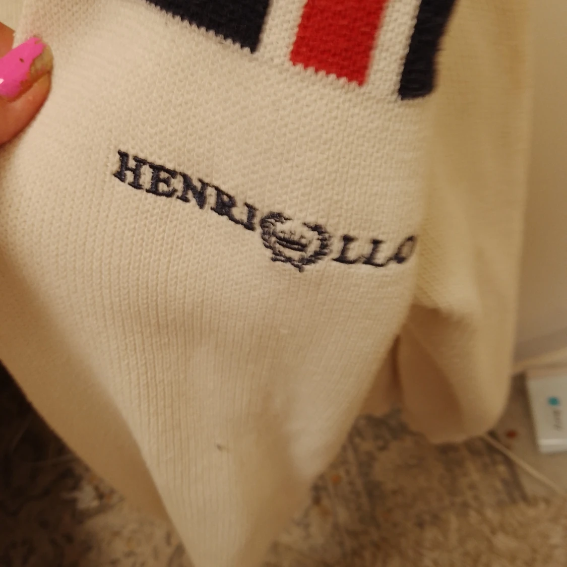 HENRII LLOYD tröjan vit fin ny  - 91