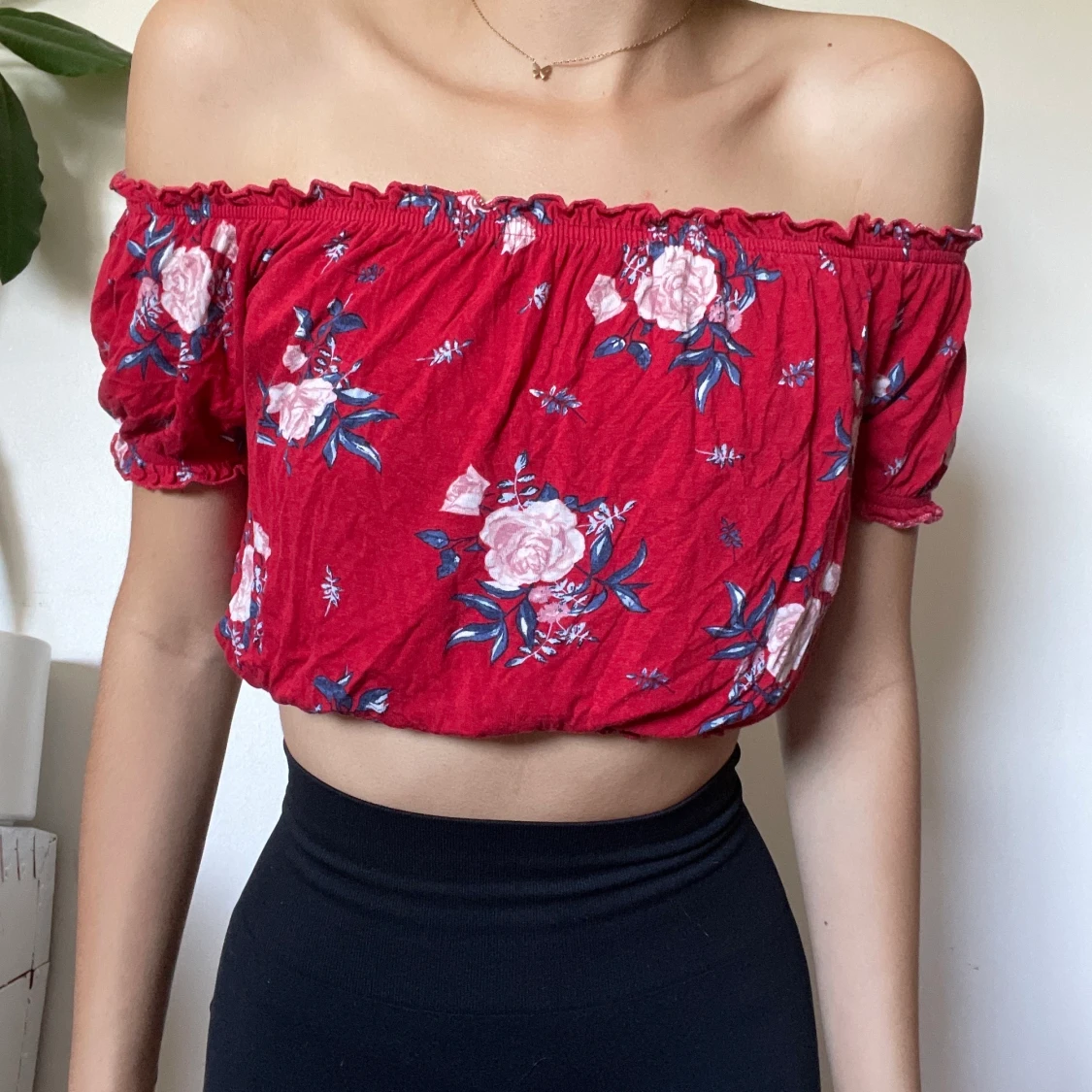 H&M topp blommig  - 91