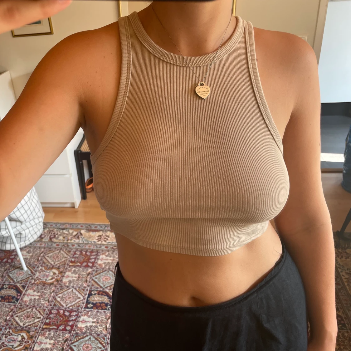 Beige topp från zara  - 90