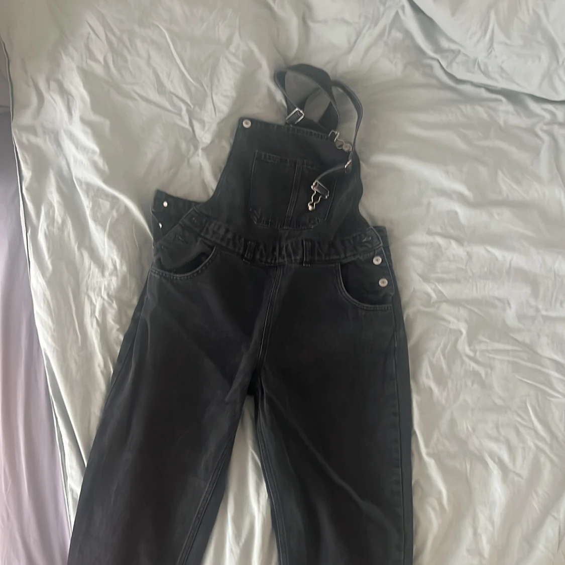 Jeansdress med hängsel 