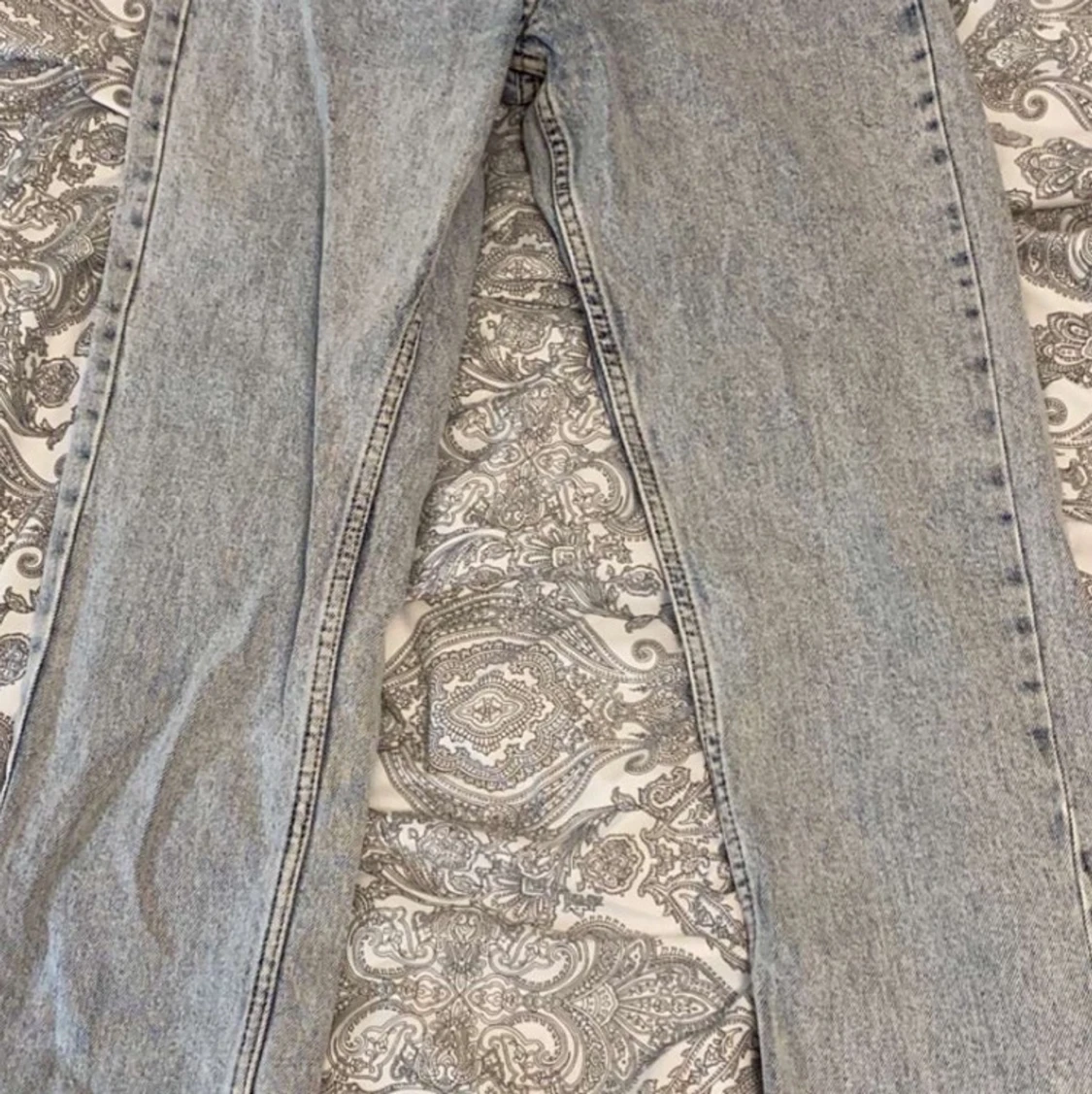 blåa mom jeans - 90