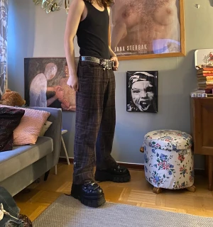 Punk cargo byxor - Jättefina straight fit cargo byxor