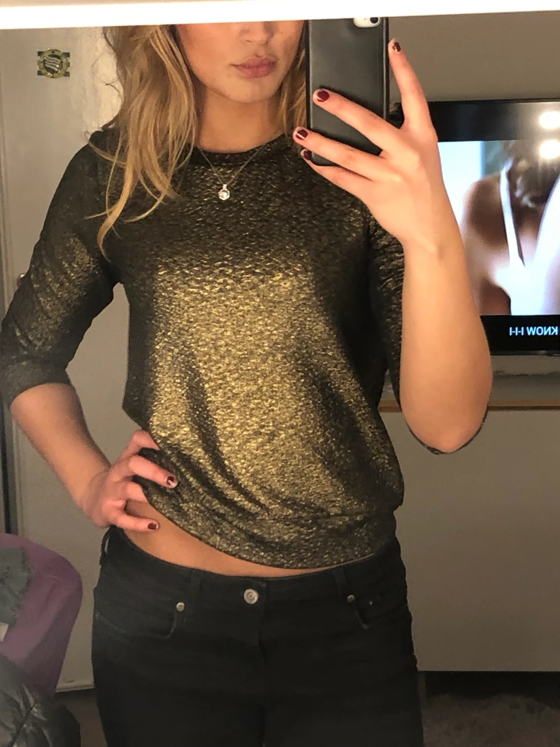 Glittrig tröja - 90
