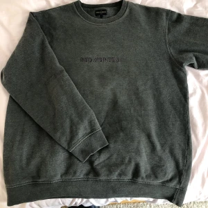 sweatshirt  - En sweatshirt från red//green. skicket på denna är lite sämre; lite nopprig, en liten fläck lite snett ner till höger om loggan (bild 1) och ena mudden har gått upp (bild 2). storlek står inte men jag uppskattar typ M. skriv för fler bilder eller frågor!!