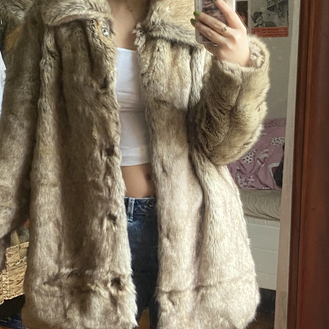Fake pälsjacka  - 90