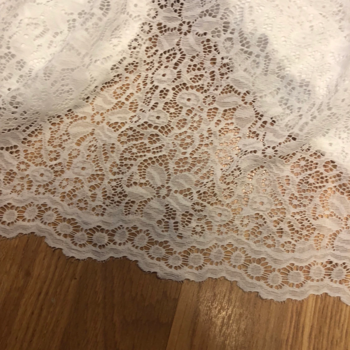 Vit spets klänning - 91