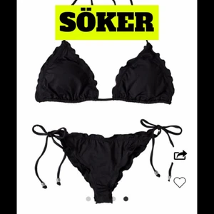 Nelly bikini underdel - Söker bikinin på bilden från nelly beach helst i svart!! Modellen heter brazilian ruffle och söker i storlek XS/S/M❤️❤️